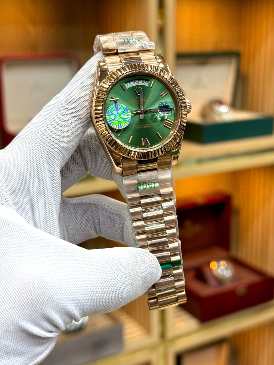 Rolex DAY-DATE RoseGold Master grade