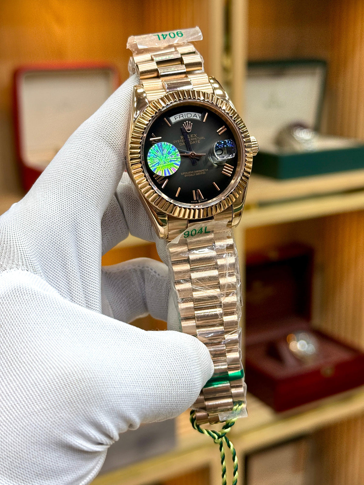 Rolex DAY-DATE RoseGold Master grade