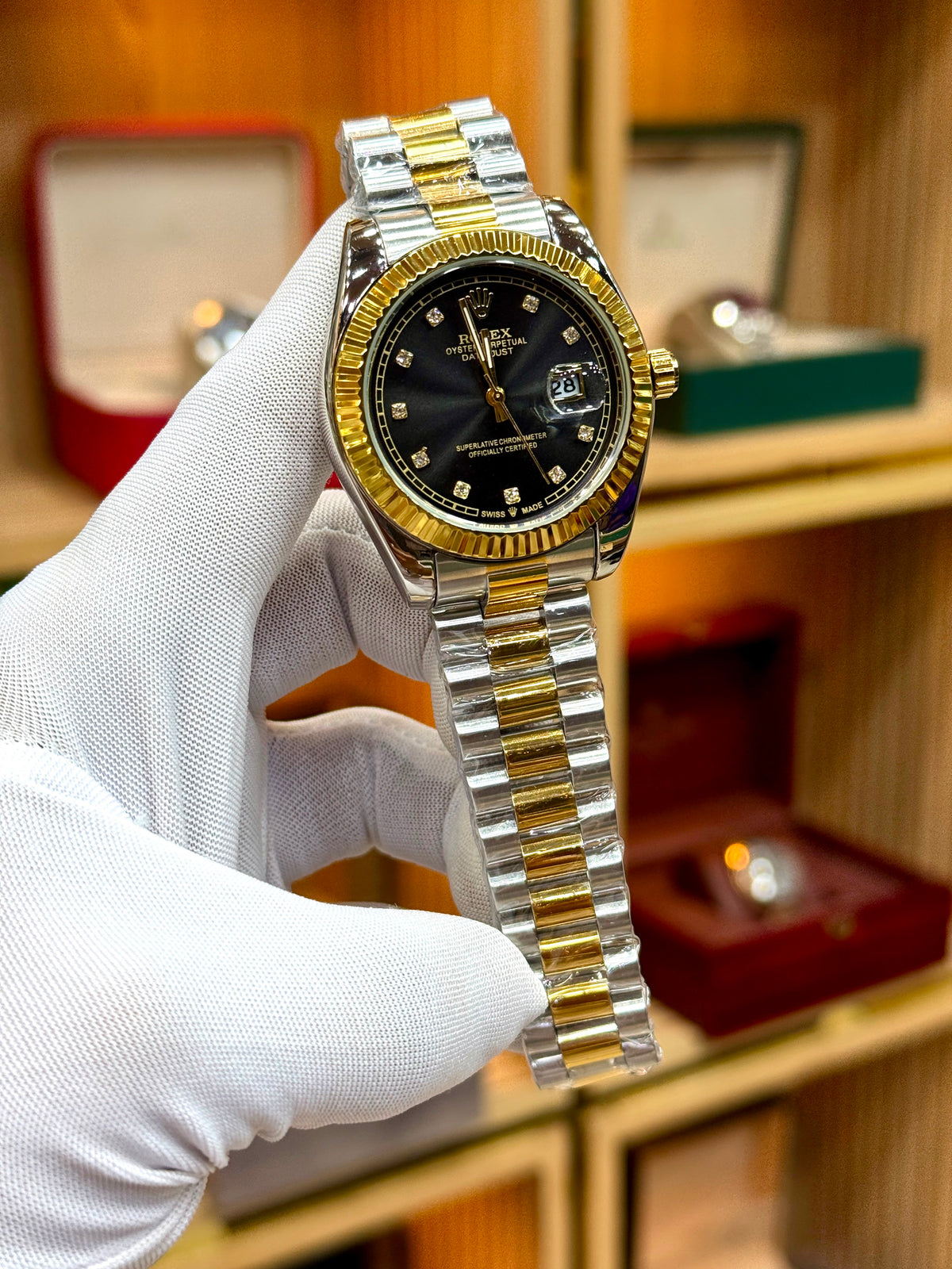 Rolex twotune Black dial