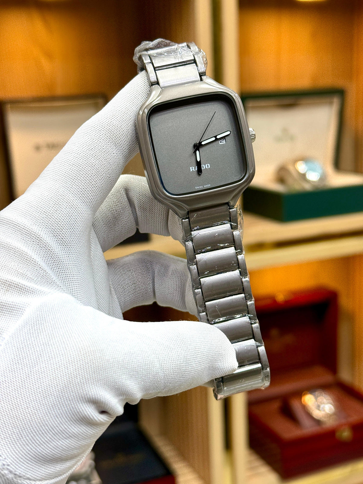 Rado Black Minimal Square Watch