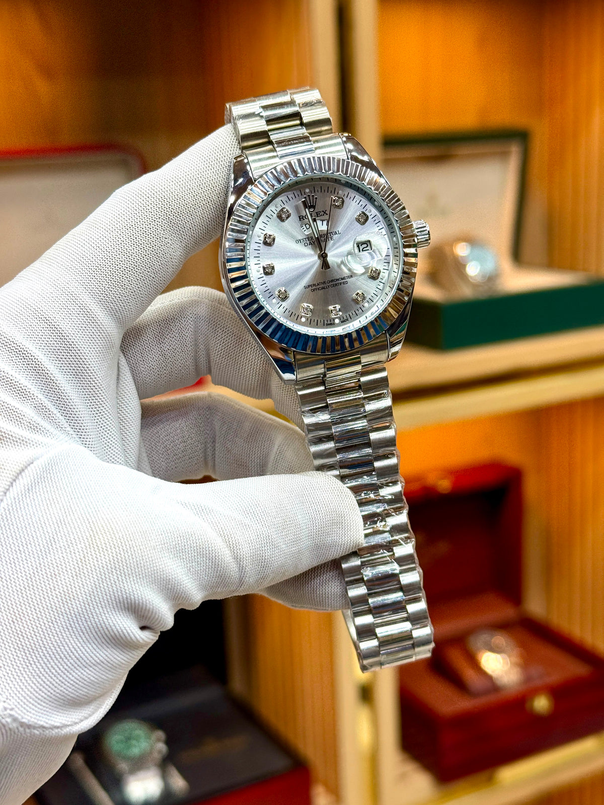 Rolex Day-Date – silver Dial