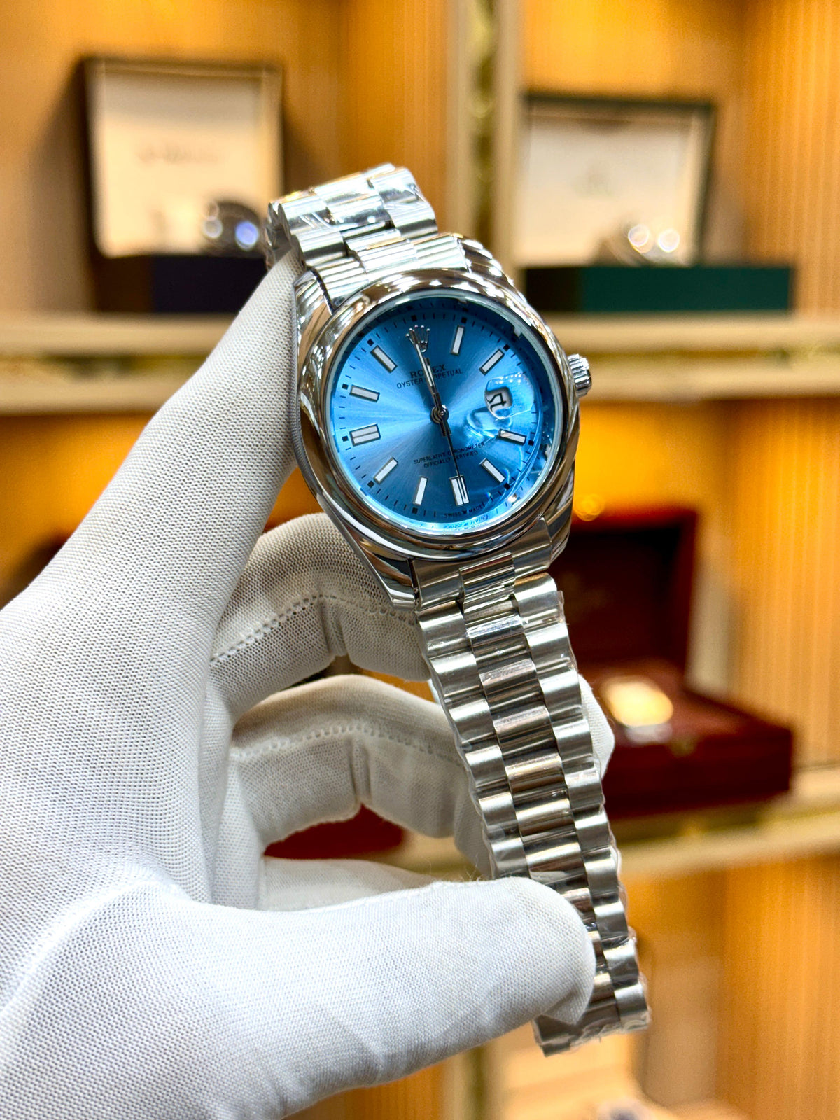 Rolex Oyster Perpetual tiffany Dial Watch