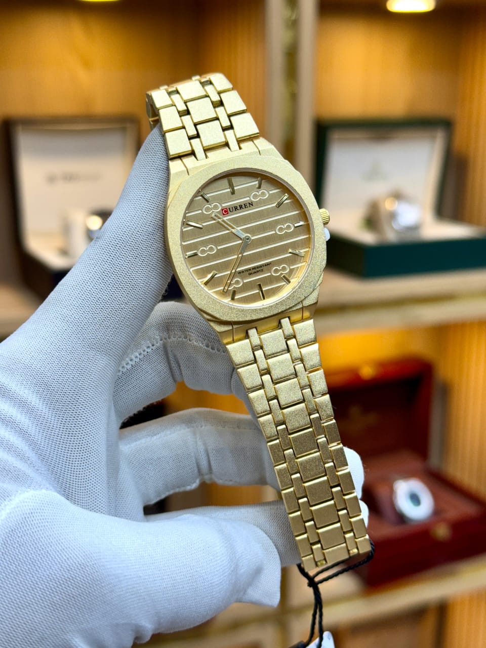 CURREN Golden Classic Dial Watch