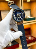 Curren Chronograph – Blue & Rose Gold