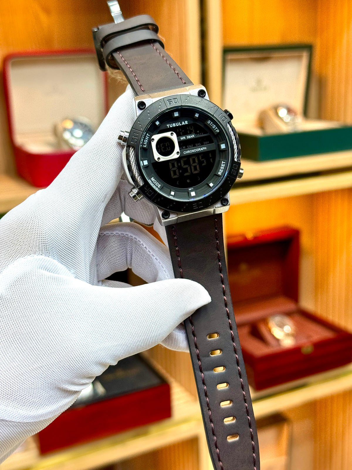 TUBULAR Analog-Digital Watch