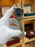 Rolex datejust twotone black