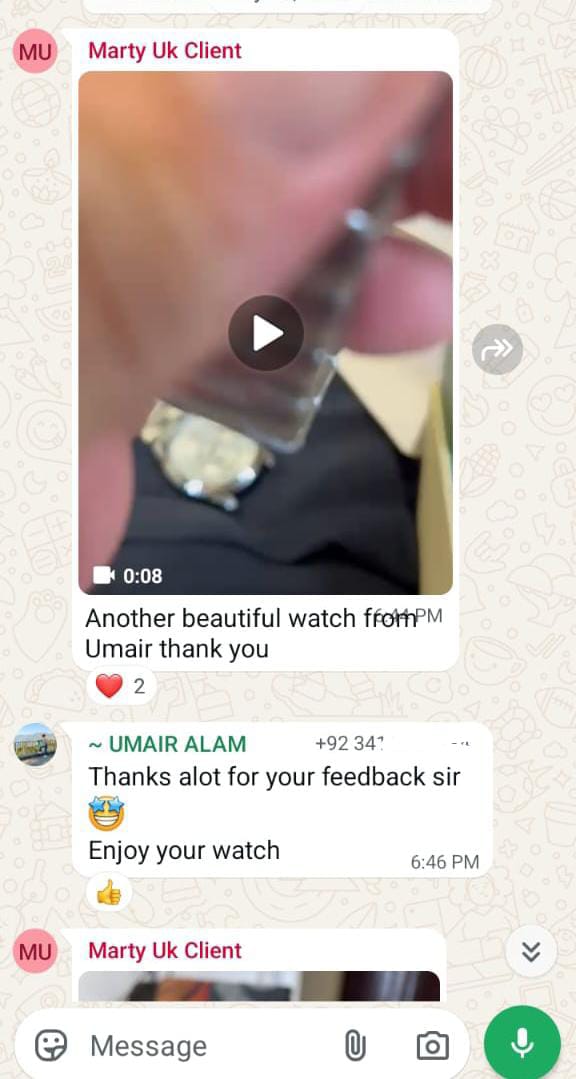 Grand Watches customer review